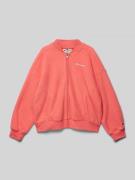 CHAMPION Sweatjacke mit Label-Stitching in Koralle, Größe 164