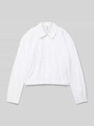 Only Comfort Fit Blusenshirt aus Baumwoll-Mix Modell 'OREGON' in Weiss...