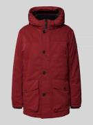 Tom Tailor Parka mit abnehmbarer Kapuze in Bordeaux, Größe S