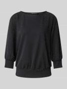 Betty Barclay Sweatshirt mit 3/4-Arm in Black, Größe 38