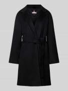 Tommy Hilfiger Mantel mit Reverskragen in Black, Größe 40