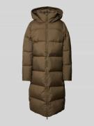 Tommy Hilfiger Daunenmantel mit Stehkragen in Khaki, Größe S