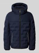 Tom Tailor Hybrid Jacke mit abnehmbarer Kapuze in Marine, Größe XL