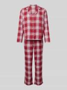 TOMMY HILFIGER Pyjama mit Logo-Stitching Modell 'TH ORIGINAL' in Rot, ...