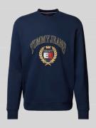 Tommy Jeans Regular Fit Sweatshirt mit Label-Stitching in Marine, Größ...