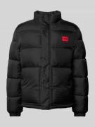 HUGO Steppjacke mit Stehkragen Modell 'Balto' in Black, Größe XXL