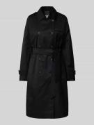 Fuchs Schmitt Trenchcoat mit Bindegürtel in Black, Größe 40