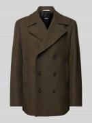BOSS Trenchcoat mit Reverskragen Modell 'Clay' in Mittelbraun, Größe 4...