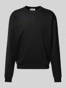 REVIEW Sweatshirt mit Rundhalsausschnitt in Black, Größe L