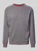 HUGO Sweatshirt mit Rundhalsausschnitt in Mittelgrau, Größe S