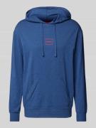 HUGO Hoodie mit Label-Print Modell 'Laze' in Marine, Größe S
