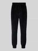 HUGO Tapered Fit Sweatpants mit Tunnelzug in Black, Größe XXL