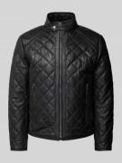 JOOP! Collection Lederjacke mit Stehkragen Modell 'Boys' in Black, Grö...