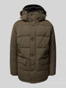 Strellson Steppjacke mit Kapuze in Oliv, Größe 46