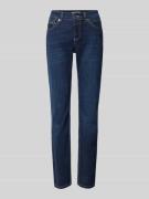 MAC Slim Fit Jeans mit Reißverschlusstasche in Marine, Größe 34/28