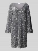 Vila Minikleid mit Paillettenbesatz Modell 'FAITH' in Silber, Größe XS