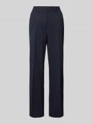 More & More Chino mit Bundfalten in Marine, Größe 42