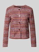 More & More Blazer in Bouclé-Optik in Rot, Größe 44