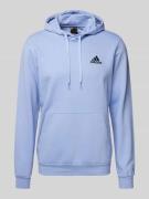 ADIDAS SPORTSWEAR Hoodie mit Logo-Stitching in Hellblau, Größe L