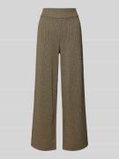 Tom Tailor Wide Fit Culotte mit Hahnentritt-Muster in Beige, Größe 34/...