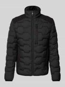 Tom Tailor Regular Fit Steppjacke mit Stehkragen in Black, Größe XXL