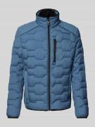 Tom Tailor Regular Fit Steppjacke mit Stehkragen in Blau, Größe L