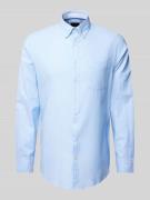 Christian Berg Men Regular Fit Freizeithemd aus reiner Baumwolle in Bl...