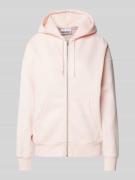 Review Sweatjacke mit Kapuze in Rose, Größe S