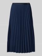 Tommy Hilfiger Midirock mit Kellerfalten in Marine, Größe 42