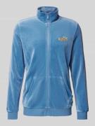 PUMA PERFORMANCE Sweatjacke mit Stehkragen in Rauchblau, Größe S