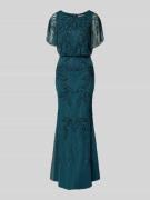 Christian Berg Cocktail Abendkleid mit Paillettenbesatz in Grass Mel, ...