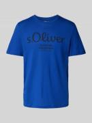 s.Oliver RED LABEL Regular Fit T-Shirt aus reiner Baumwolle mit Statem...