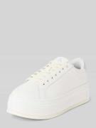 Calvin Klein Jeans Ledersneaker mit Plateausohle in Weiss, Größe 40