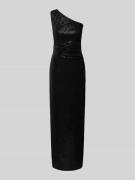 Swing Abendkleid mit Paillettenbesatz in Black, Größe 32