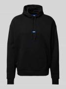 Hugo Blue Hoodie mit Kapuze Modell 'Nalonso' in Black, Größe M