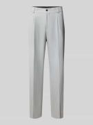 HUGO Straight Leg Anzughose mit Bundfalten Modell 'Flips' in Hellgrau,...