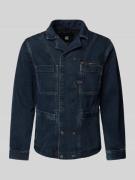 G-Star Raw Jeansjacke mit Label-Patch Modell 'Correct' in Dunkelblau, ...