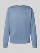 G-Star Raw Sweatshirt mit Label-Stitching in Rauchblau, Größe S