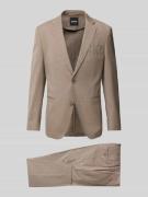 BOSS Anzug mit feinem Strukturmuster Modell 'Huge' in Mittelbraun, Grö...