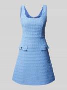 HUGO Minikleid mit Strukturmuster Modell 'Kilera' in Hellblau, Größe 3...