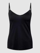 Hanro Top aus Satin Modell Satin Deluxe in Black, Größe S