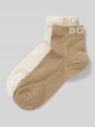 BOSS Socken mit Label-Stitching im 2er-Pack in Beige, Größe 35-38