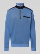 bugatti Sweatshirt mit Label-Detail in Hellblau, Größe XXL
