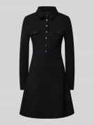 Guess Knielanges Kleid mit Umlegekragen Modell 'ZAMA' in BLACK, Größe ...