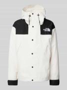 The North Face Windbreaker mit Label-Stitching in Weiss, Größe L