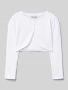 Happy Girls Regular Fit Bolero mit Zierperlenbesatz aus reiner Baumwol...