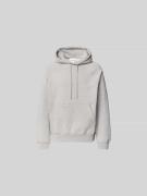 Closed Hoodie mit Känguru-Tasche in Hellgrau Melange, Größe M