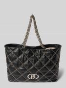 Liu Jo White Tote Bag mit Applikationen Modell 'LAPUFFY' in Black, Grö...