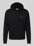 Jack & Jones Hoodie mit Label-Print Modell 'ECORP' in Black, Größe S