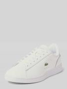 Lacoste Sneaker mit Label-Print Modell 'CARNABY' in Offwhite, Größe 40